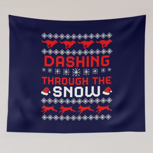 Item preview, Dashing Through the Snow, Christmas Dog Pattern designed and sold by ACC .