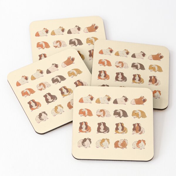 Aperçu de l'œuvre Collection de cochons d'Inde - cadeau amusant créée et vendue par Paperfly Studio.