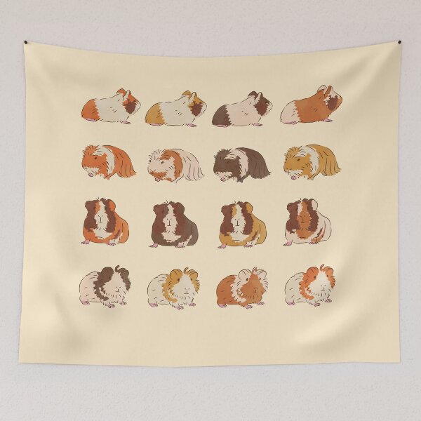Item preview, Guinea pig collection - funny gift designed and sold by Paperfly Studio.