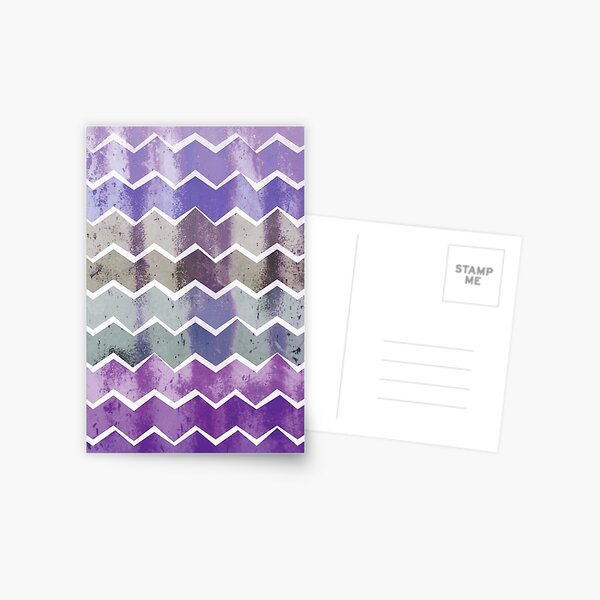 Item preview, Chevron Stripes Pattern in Stormy Purples designed and sold by Daisy Beatrice.