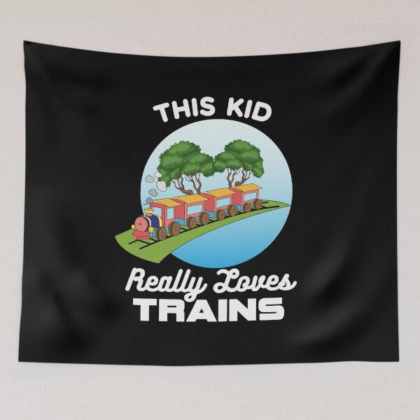 Item preview, This Kid Really Loves Trains for Boys, Girls or Toddlers that Love Trains designed and sold by elvisg03.