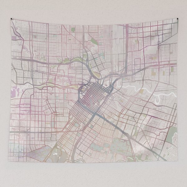 Item preview, Houston Map, Houston City, Houston Texas USA City designed and sold by TheRedFinch.