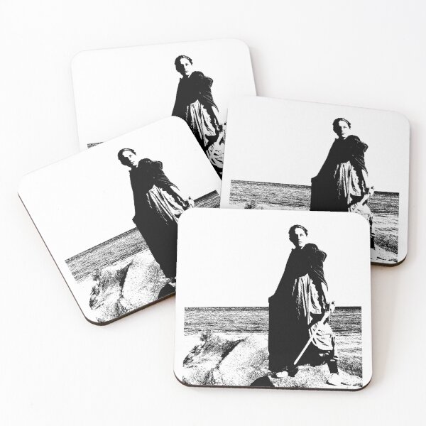 Item preview, Woman and Her Sword B&W woodcut image designed and sold by IsabellaPezza.