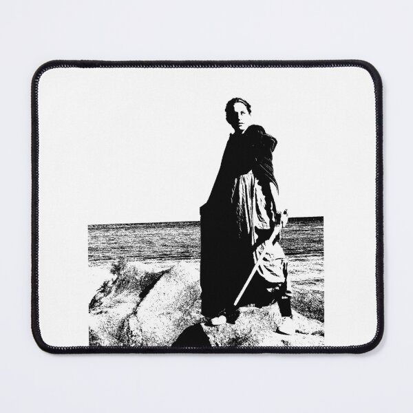 Item preview, Woman and Her Sword B&W woodcut image designed and sold by IsabellaPezza.