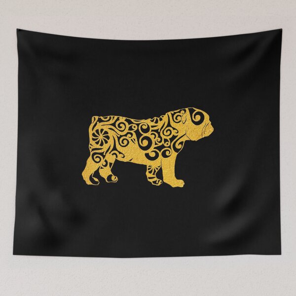 Item preview, english bulldog Dog Papercut Mandala Art designed and sold by hign.
