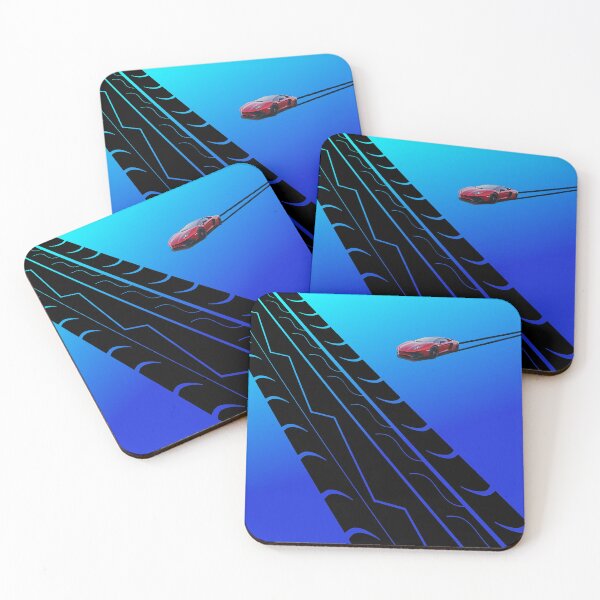 Item preview, Super Sports car tire tread skyblue deSign designed and sold by MystixJack.