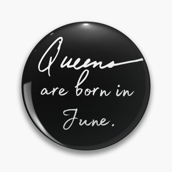 Item preview, Vintage Queens are born in June Stylish Typography  designed and sold by garniturex.
