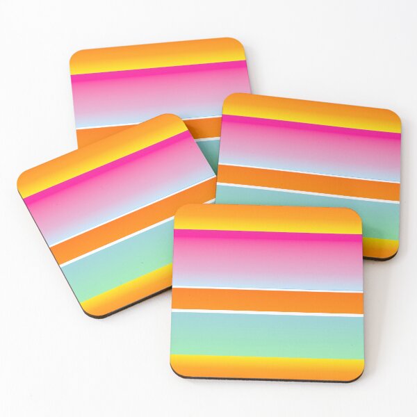 Item preview, Multicolored orange horizontal striped designed and sold by lausn.