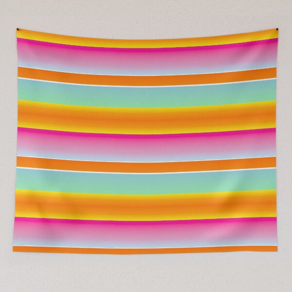 Item preview, Multicolored orange horizontal striped designed and sold by lausn.