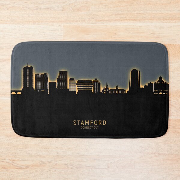 Item preview, Stamford Connecticut Skyline designed and sold by ArtPrints.
