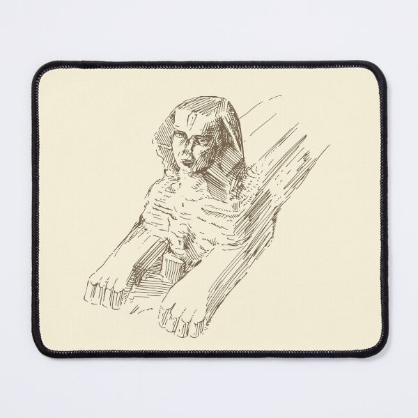 Item preview, Egypt sphinx hand drawn designed and sold by CivilizActions.