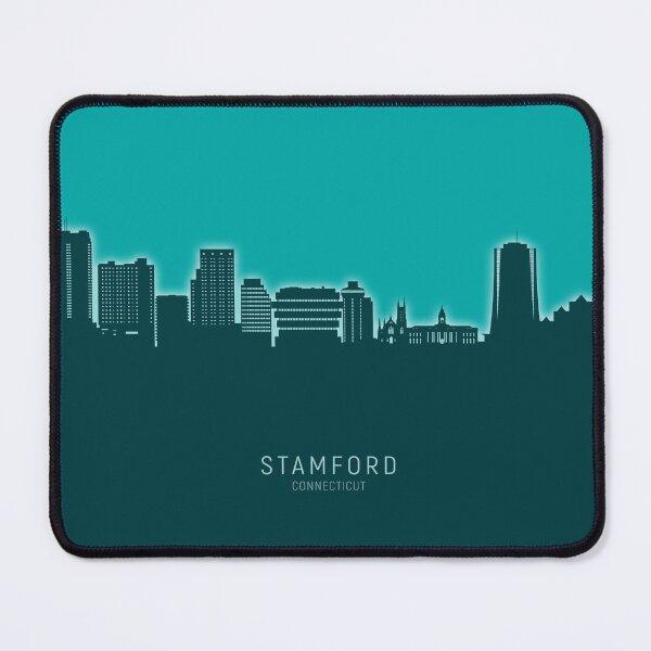 Item preview, Stamford Connecticut Skyline designed and sold by ArtPrints.