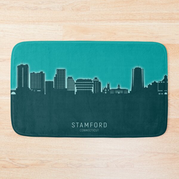 Item preview, Stamford Connecticut Skyline designed and sold by ArtPrints.