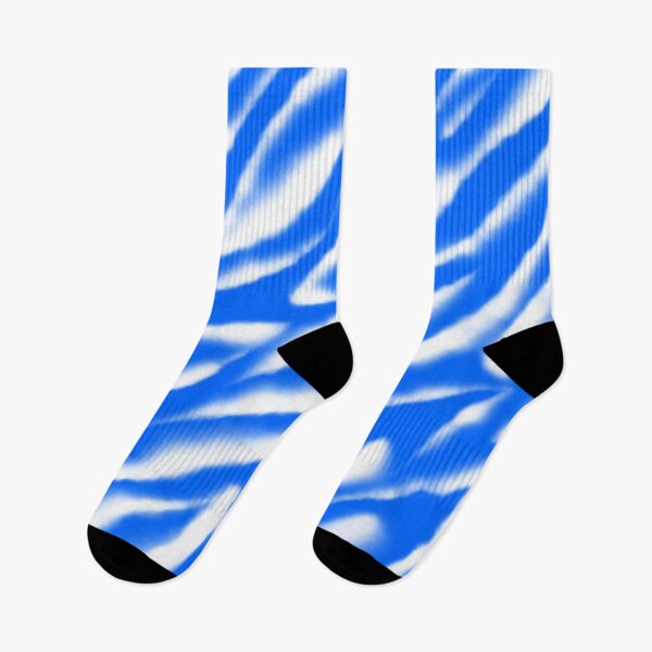 Item preview, Watercolor blue and white zebra pattern designed and sold by hmorena.