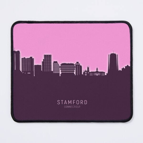Item preview, Stamford Connecticut Skyline designed and sold by ArtPrints.