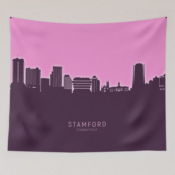 Item preview, Stamford Connecticut Skyline designed and sold by ArtPrints.