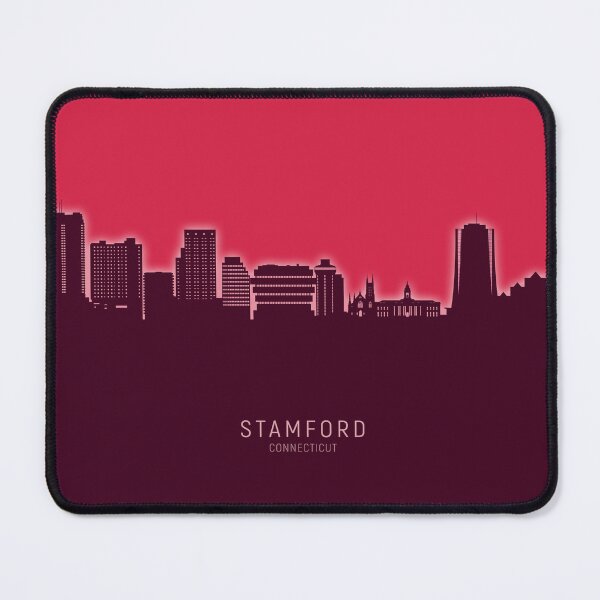 Item preview, Stamford Connecticut Skyline designed and sold by ArtPrints.