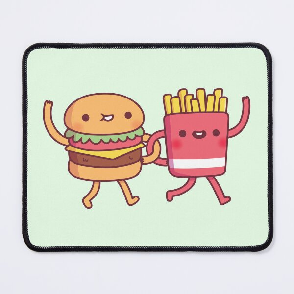 Item preview, Cute Burger And Fries Linking Arms Besties designed and sold by rustydoodle.