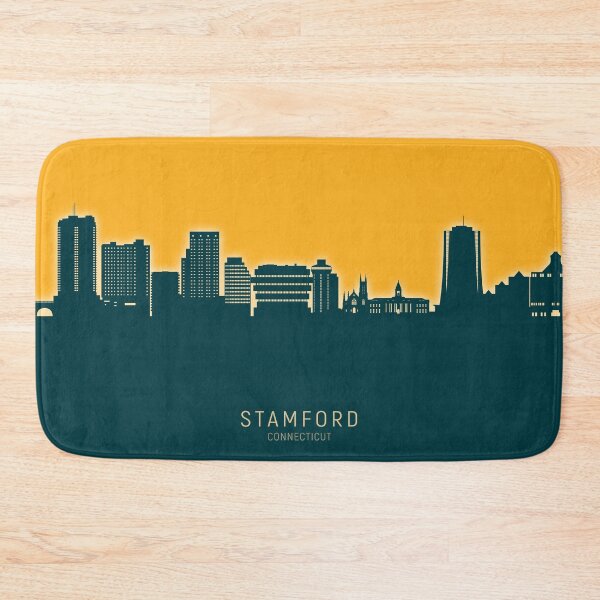 Item preview, Stamford Connecticut Skyline designed and sold by ArtPrints.