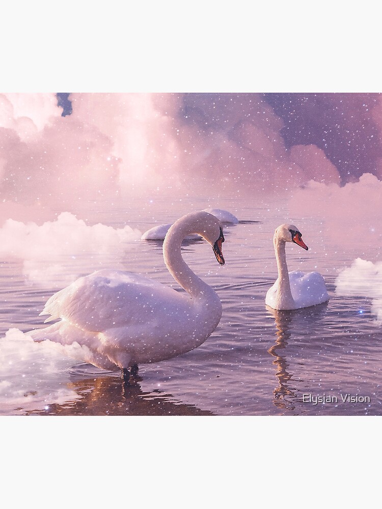 Thumbnail 5 of 5, Mouse Pad, Swan Paradise designed and sold by RiddhiShah.