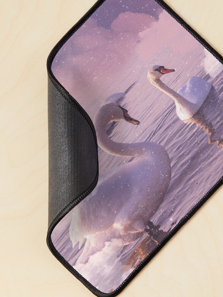 Thumbnail 2 of 5, Mouse Pad, Swan Paradise designed and sold by RiddhiShah.