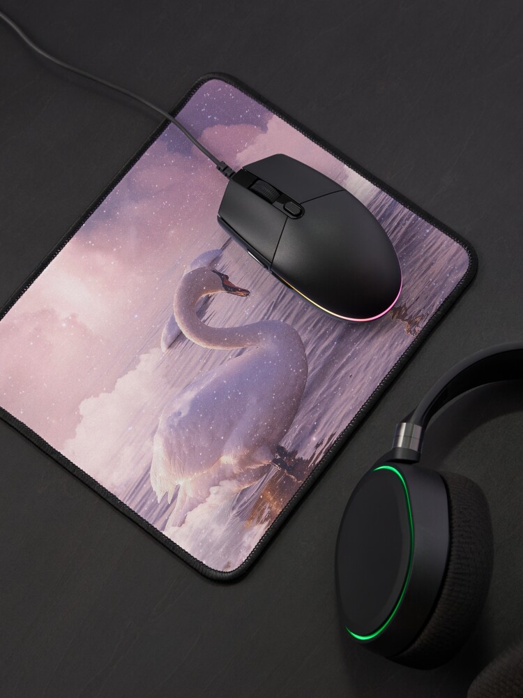 Thumbnail 4 of 5, Mouse Pad, Swan Paradise designed and sold by RiddhiShah.