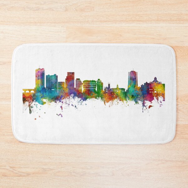 Item preview, Stamford Connecticut Skyline designed and sold by ArtPrints.