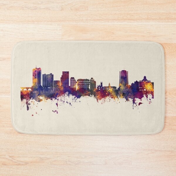 Item preview, Stamford Connecticut Skyline designed and sold by ArtPrints.