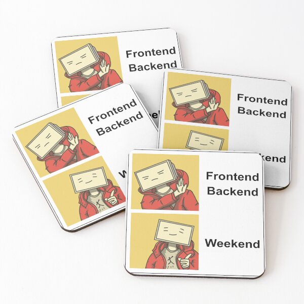 Item preview, Frontend Backend Weekend - Funny Programmers Meme designed and sold by deepan chandrasekaran.