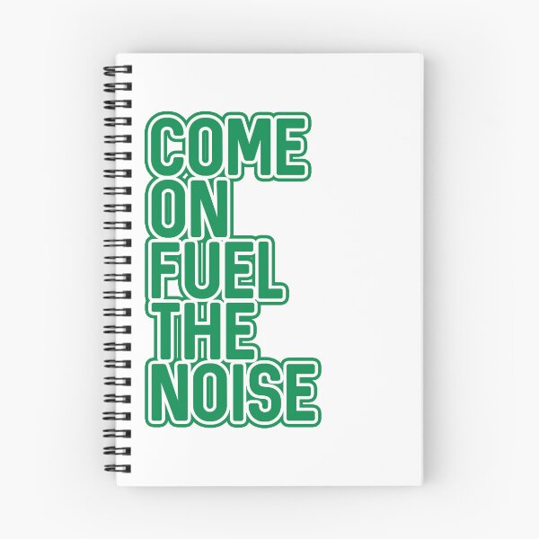 Item preview, COME ON FUEL THE NOISE, Glasgow Celtic Football Club Green and White Layered Text Design designed and sold by MacPean.