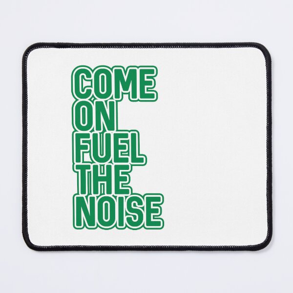 Item preview, COME ON FUEL THE NOISE, Glasgow Celtic Football Club Green and White Layered Text Design designed and sold by MacPean.
