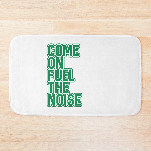 Item preview, COME ON FUEL THE NOISE, Glasgow Celtic Football Club Green and White Layered Text Design designed and sold by MacPean.