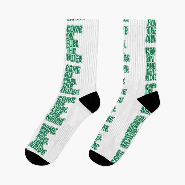Item preview, COME ON FUEL THE NOISE, Glasgow Celtic Football Club Green and White Layered Text Design designed and sold by MacPean.