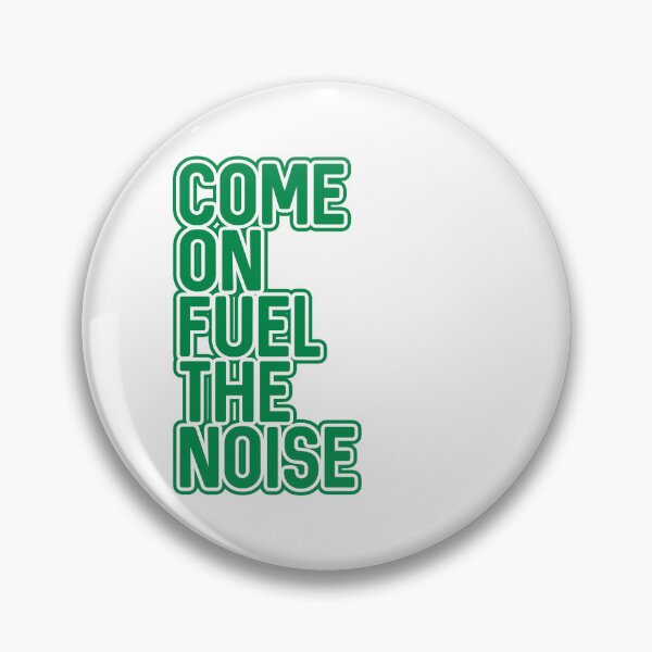 Item preview, COME ON FUEL THE NOISE, Glasgow Celtic Football Club Green and White Layered Text Design designed and sold by MacPean.