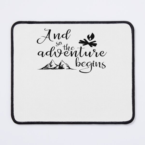Item preview, Adventure Begins Slim Fit T-Shirt Essential designed and sold by SusanneGerber.