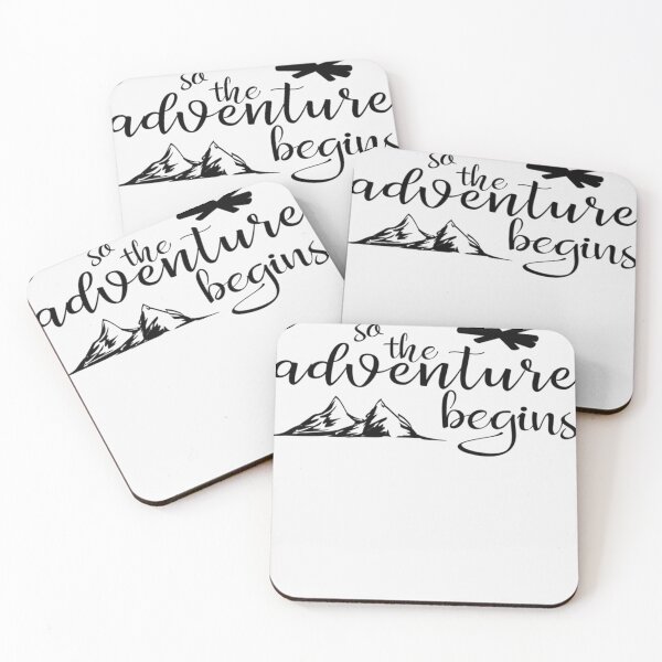 Item preview, Adventure Begins Slim Fit T-Shirt Essential  designed and sold by SusanneGerber.