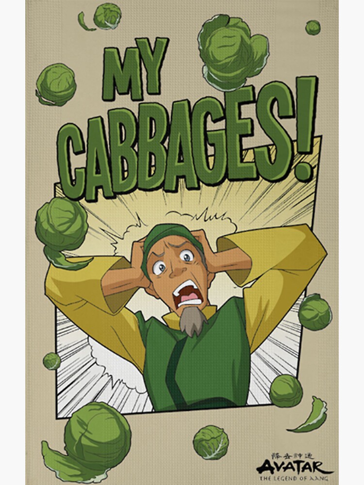 "cabbage guy" Sticker by THESLIMUT Redbubble