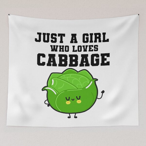 Item preview, Just a Girl Who Loves Cabbage#my cabbage #Green Cabbage designed and sold by I-SULYSSE.