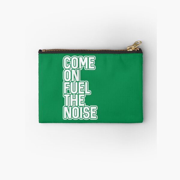 Item preview, COME ON FUEL THE NOISE, Glasgow Celtic Football Club White and Green Layered Text Design designed and sold by MacPean.