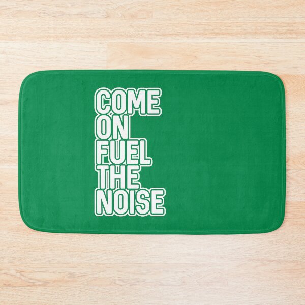 Item preview, COME ON FUEL THE NOISE, Glasgow Celtic Football Club White and Green Layered Text Design designed and sold by MacPean.
