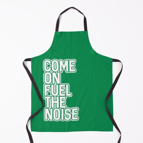 Item preview, COME ON FUEL THE NOISE, Glasgow Celtic Football Club White and Green Layered Text Design designed and sold by MacPean.