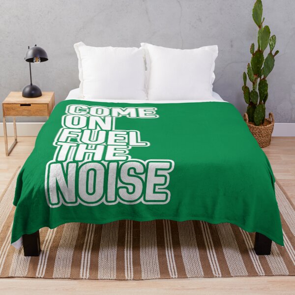 Item preview, COME ON FUEL THE NOISE, Glasgow Celtic Football Club White and Green Layered Text Design designed and sold by MacPean.