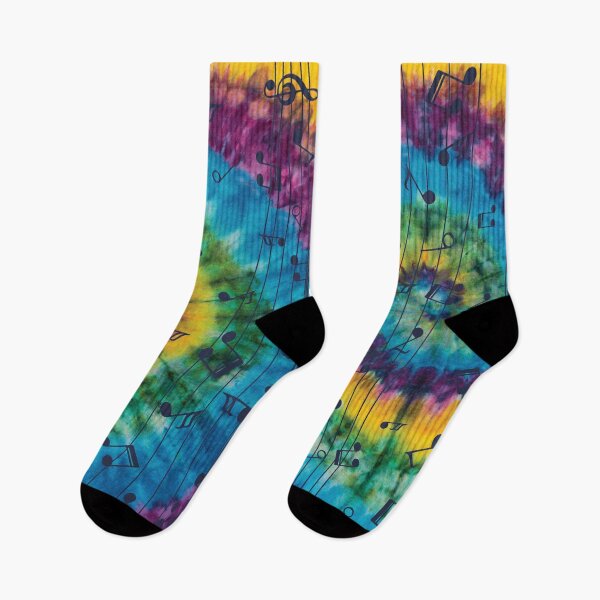 Item preview, Hippie Tie Dye Music Notes On A Staff designed and sold by Primroaddesigns.