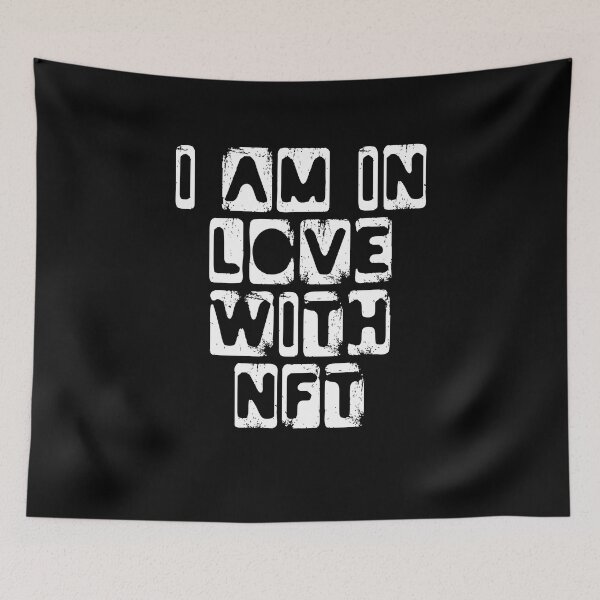 Item preview, i am in love with nft white designed and sold by frankuffmann.