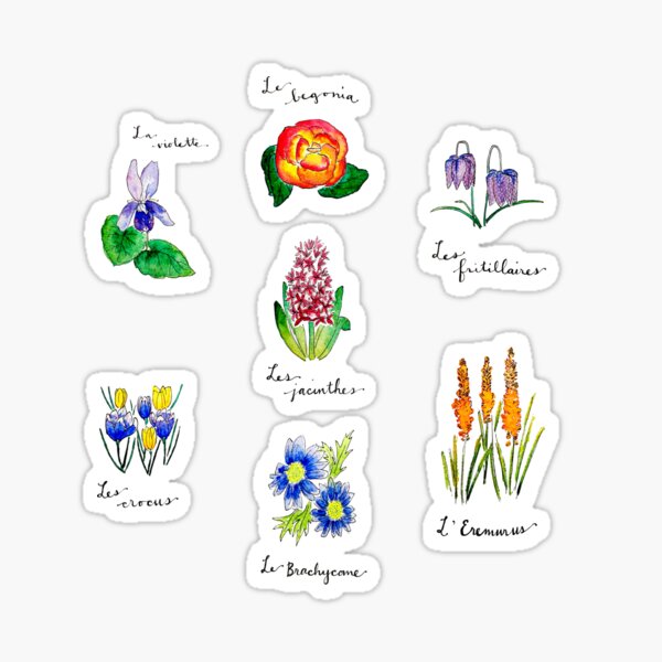 A Catalogue of Flowers Sticker