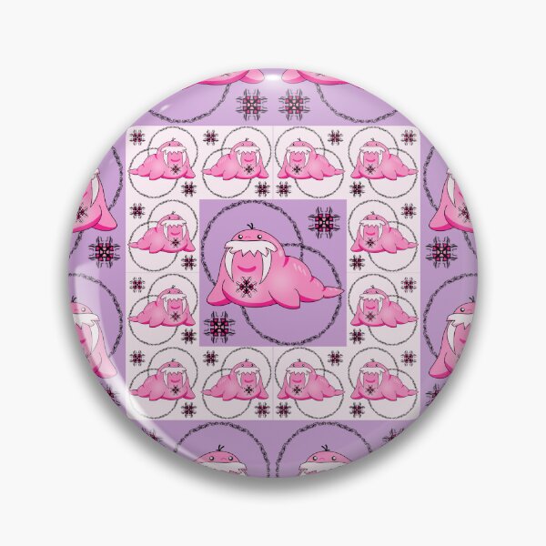Item preview, The Pink Happy Walrus in Seamless Pattern designed and sold by MyMemoriesArts.