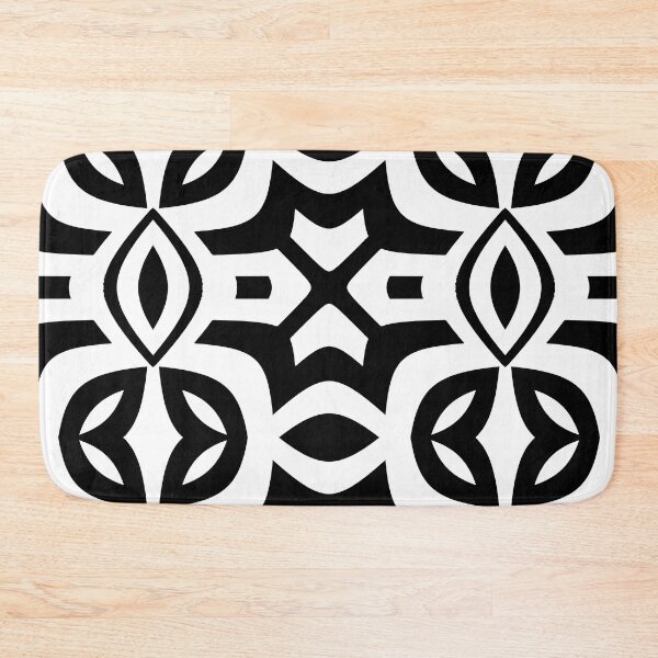 Item preview, WHITE OVER BLACK ABSTRACT SYMETRIC TRIBAL ASTRAL FACE ART 2. designed and sold by Ralek.