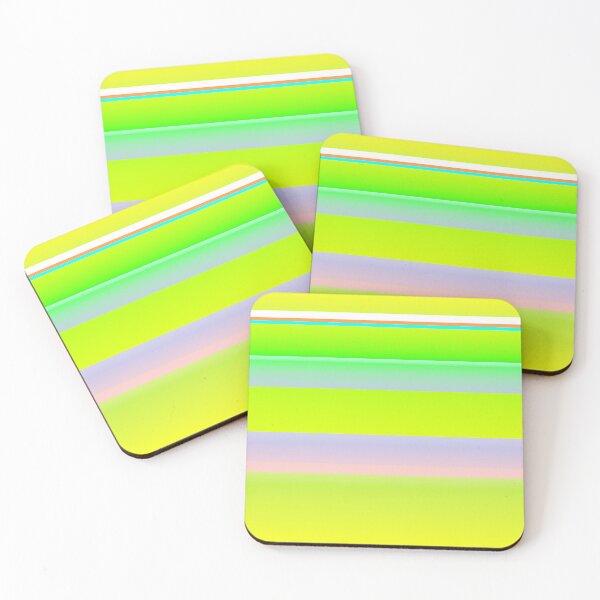 Item preview, Multicolored green horizontal striped designed and sold by lausn.