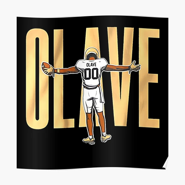 : Chris Olave Football Poster8 Canvas Poster Bedroom Living Room  Office Decoration Gifts Frame:12x18inch(30x45cm): Posters & Prints