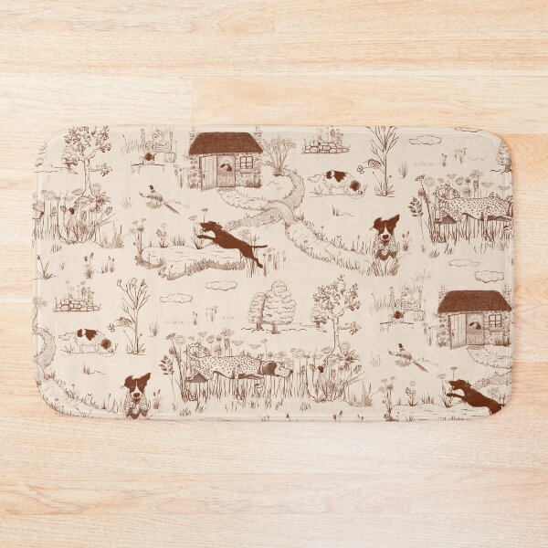 Item preview, Bird Dog Toile on Cream designed and sold by Christine Philbrick.